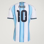 Argentina 26 Home Messi 10 Authentic Jersey