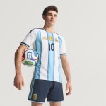 Argentina 26 Home Messi 10 Authentic Jersey