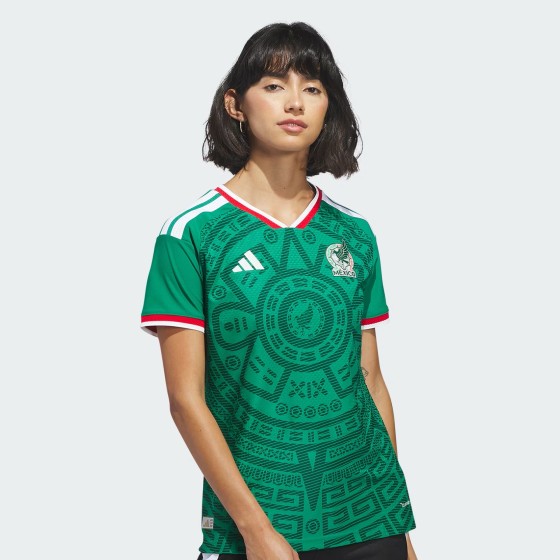 Mexico 26 Home Authentic Women's Jersey (Customizable)