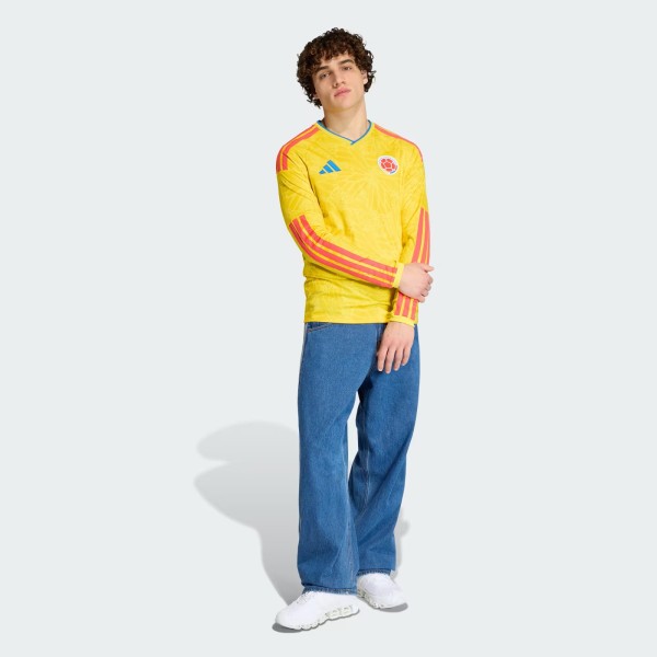 Maglia Home Colombia 2026 a Maniche Lunghe Versione Fan (Personalizzabile)